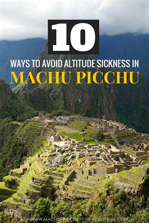 machu picchu altitude sickness prevention